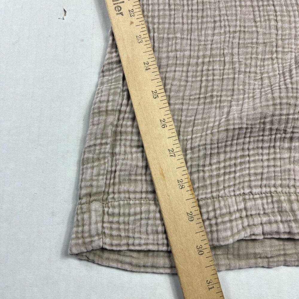 Z Supply Gauze Wide Leg Lounge Pants Women’s Size L Neutral Crinkle Cotton Relax - Picture 4 of 12